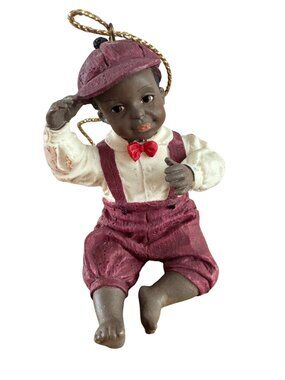 Ashton Drake Figurine christmas Ornament boy figurine